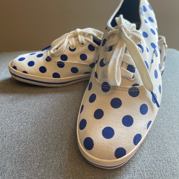 COPY - Kate Spade Blue Polka Dot Keds - Picture 4 of 8